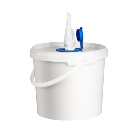 Wiaderko z wkładem z włókniny do nasączania - 200 listków.