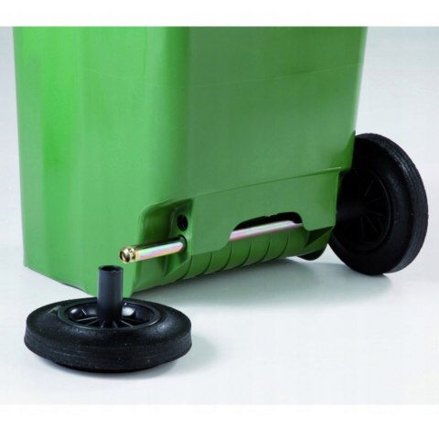 Pojemnik kubeł kosz na odpady i śmieci Europlast Austria - brązowy 120L BIO + RUSZT