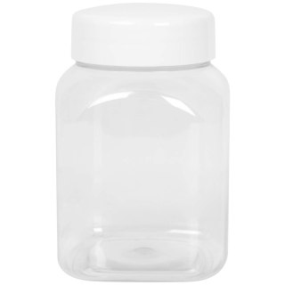 Słoik kwadratowy z pokrywką gwint 63/485 transparentny 500ml