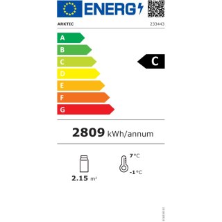 Witryna chłodnicza cukiernicza 3-półkowa jezdna LED 500L