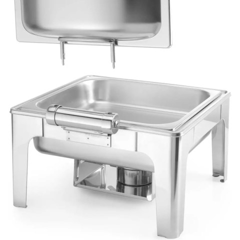 Podgrzewacz do potraw na pastę świeczki stal satynowana GN 2/3