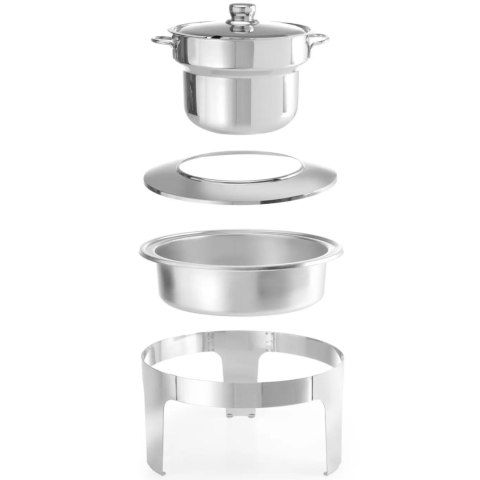 Podgrzewacz na pastę świeczki do zupy stal polerowana 10L