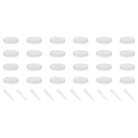 Szalka Petriego laboratoryjna 90 x 15 mm zestaw 24 szt. pipety 10 szt.