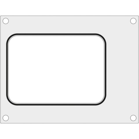 Matryca forma do zgrzewarek MCS na tackę bez podziału 187x137 mm - Hendi 805565
