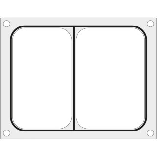 Matryca forma do zgrzewarek MCS na tackę dwudzielną 227x178 mm - Hendi 805466