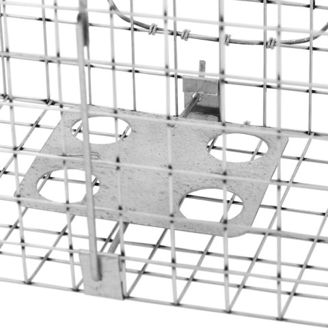 Żywołapka pułapka łapka na szczury kuny zatrzaskowa jednostronna 820x200x270 mm ZESTAW