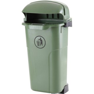 Kosz kubeł uliczny miejski na słupek lub ścianę URBAN BIN 50L - zielony