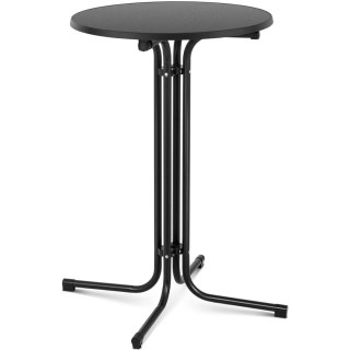 Stół stolik barowy okrągły wysoki składany śr. 70 cm wys. 110 cm czarny
