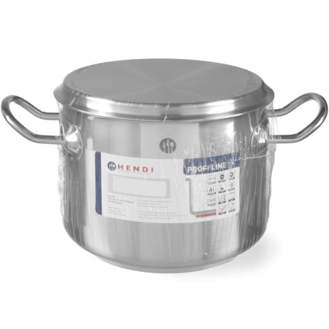Garnek niski Profi Line z pokrywką 1,5 l śr. 160 x 75 h - Hendi 830000