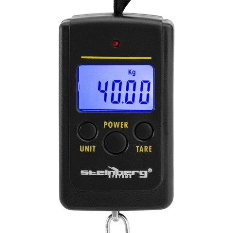 Waga hakowa wisząca bagażowa wędkarska z paskiem do 40 kg / 10 g