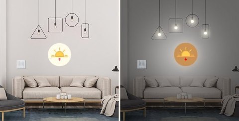 D1 inteligentny ściemniacz światła RF 433 MHz czarny