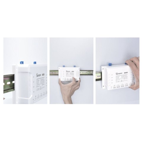 Inteligentny 4-kanałowy przekaźnik przełącznik prądu WiFi biały 4CHR3