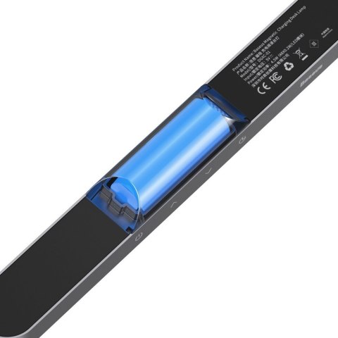 Magnetyczna lampka nocna LED lampa pod szafkę do domu kuchni pokoju szary