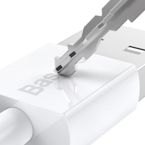 Superior kabel przewód USB microUSB do szybkiego ładowania 2A 1m biały