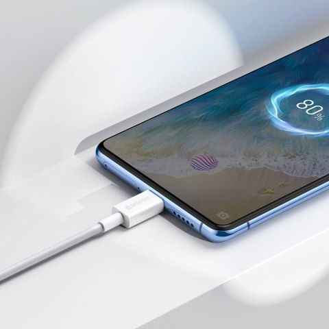 Superior kabel przewód USB microUSB do szybkiego ładowania 2A 1m biały