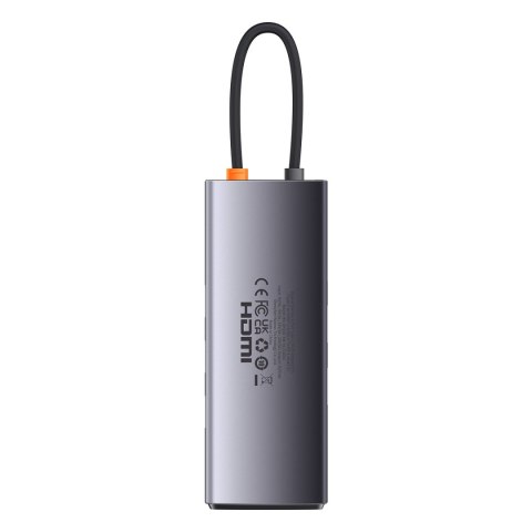 StarJoy HUB 6w1 USB-C 3xUSB HDMI RJ45 PD szary