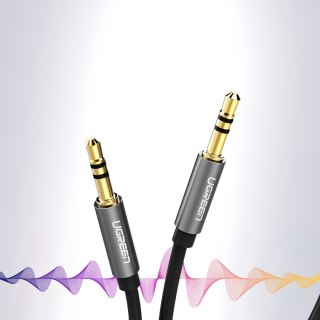 Kabel przewód audio AUX mini jack 3.5mm 1m - czarny