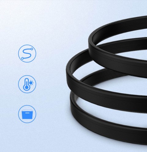 Kabel przewód płaski SATA 1.0-3.0 do 5Gb/s 0.5m - czarny