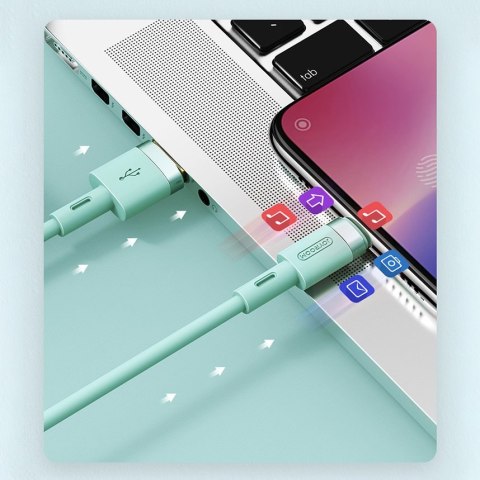 Kabel przewód USB - USB-C 2.4A 1.2 m biały