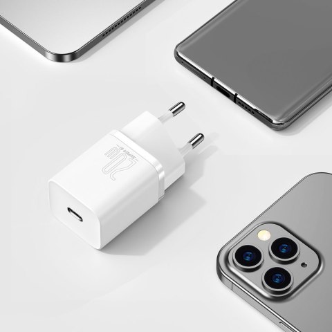 Super Si 1C szybka ładowarka do telefonu USB-C 20W PD biały