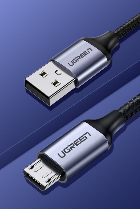 Kabel przewód USB - micro USB 2m szary