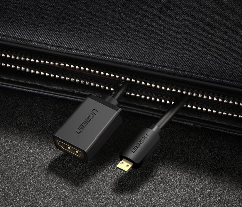 Kabel przewód przejściówka HDMI - micro HDMI 20cm czarny