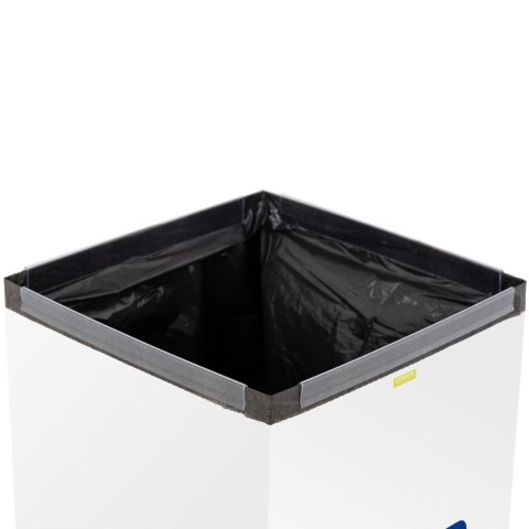 Kosz pojemnik stalowy do segregacji śmieci odpadów papieru 30.5x30.5x70cm 60L