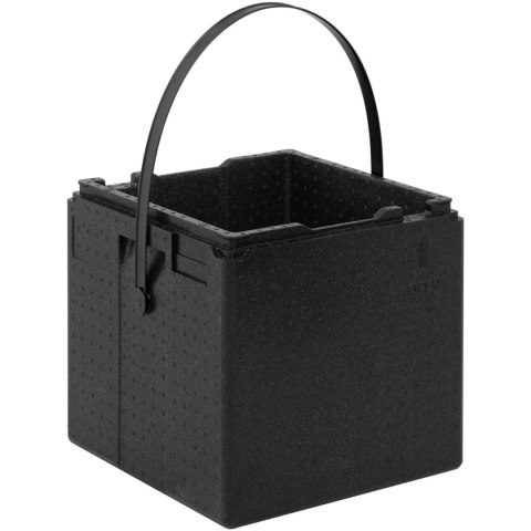 Pojemnik termobox EPP CAMBRO do transportu pizzy 8 pudełek 33x33x4cm pasek czarny
