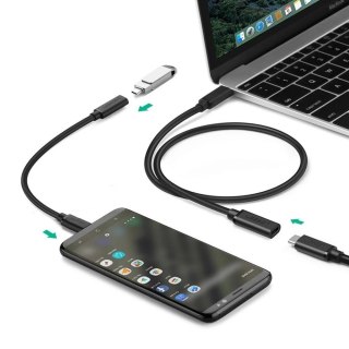 Przedłużacz do kabla przewodu USB-C 3.1 0.5m czarny
