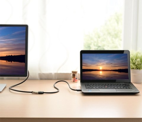 Przedłużacz przejściówka kabla HDMI 4K 10.2 Gbps 340Mhz 0.5 m czarny