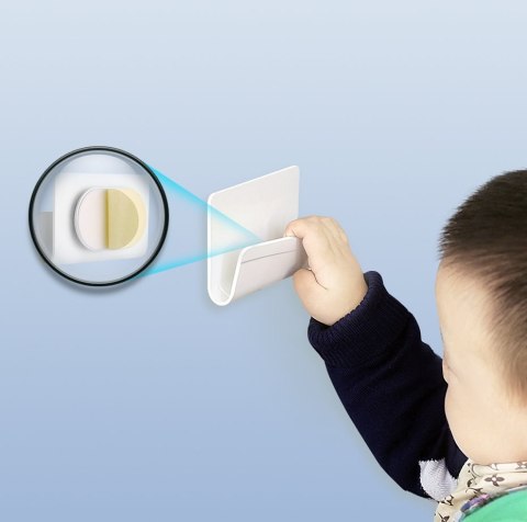 Uchwyt ścienny półka na telefon tablet smartfona do ładowania biały