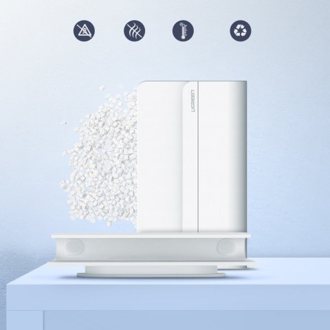 Uchwyt ścienny półka na telefon tablet smartfona do ładowania biały