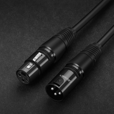 Przedłużacz do kabla przewodu audio do mikrofonu XLR 3m czarny