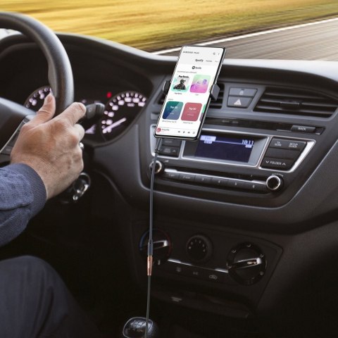 Przejściówka kabel przewód audio 3.5mm mini jack żeński - 2x RCA męski 2m brązowy