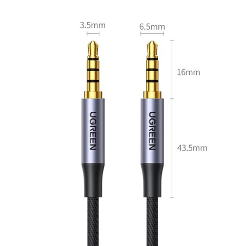 Kabel przewód audio AUX mini jack 3.5mm męski 3m czarny