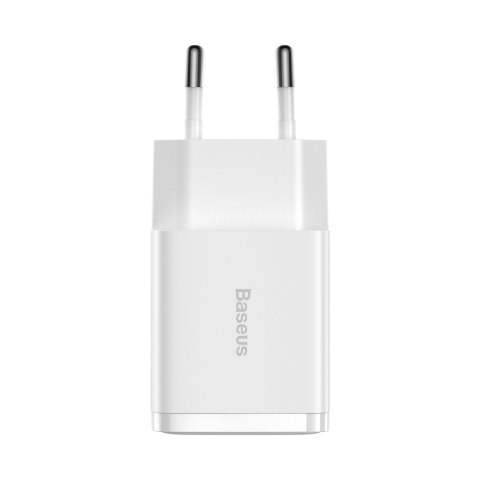 Mała ładowarka sieciowa Compact 2x USB 10.5W biały