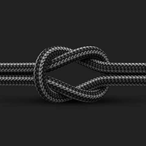 3w1 kabel przewód USB - USB-C / Lightning / micro USB 3.5 A 1.2m czarny