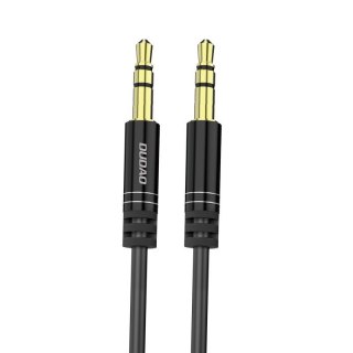 Rozciągliwy kabel przewód audio AUX mini jack 3.5mm sprężynka 150cm czarny