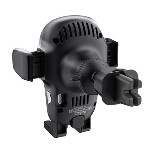 Uchwyt samochodowy z ładowarką bezprzewodową Qi 15W szary