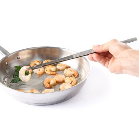 Pinceta pęseta gastronomiczna ze stali nierdzewnej 300 mm - Hendi 680018