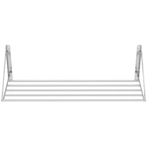 Półka ścienna wisząca stalowa nierdzewna składana 120 x 45cm