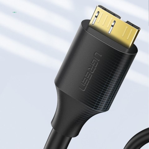 Kabel przewód do dysku USB-A 3.0 - Micro USB-B SuperSpeed 5Gb/s 1m czarny