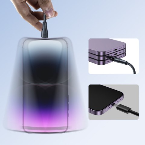 Przewód kabel iPhone Surpass Series USB-C - Lightning 20W 1.2m czarny