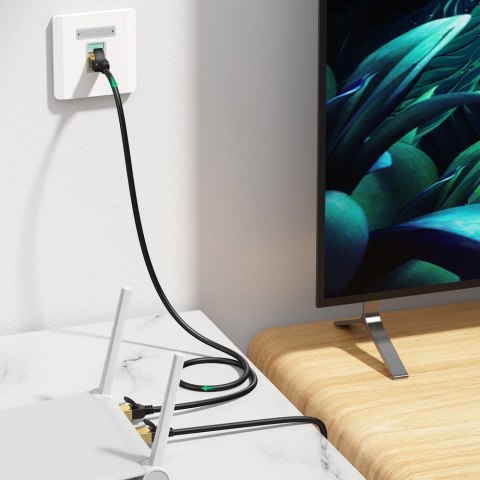 Kabel sieciowy patchcord STP RJ45 Cat 7 5m czarny