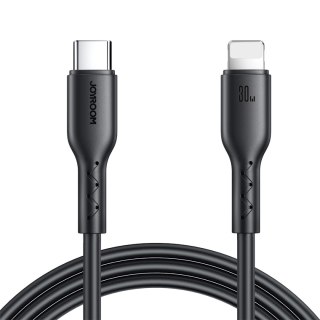 Kabel przewód do iPhone Flash-Charge Series USB-C - Lightning 30W 1m czarny