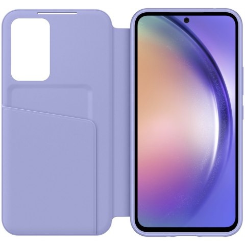 Etui pokrowiec z klapką okienkiem portfel na kartę Galaxy A54 5G Smart View Wallet niebieskie