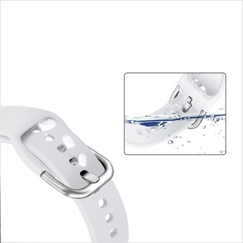 Uniwersalny silikonowy pasek do smartwatcha Silicone Strap TYS szer. 20mm czarny