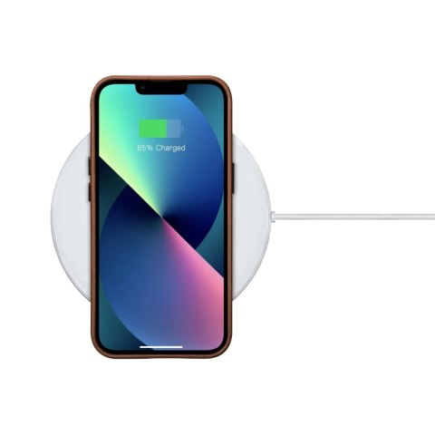 Skórzane etui iPhone 14 magnetyczne z MagSafe Oil Wax Premium Leather Case brąz