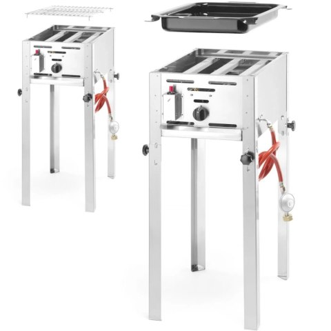 Grill gazowy z patelnią Grill Master Mini 340x540x(H)840 mm 5.8kW- Hendi 154700