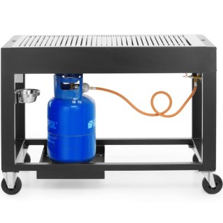 Mobilny grill gazowy Inferno ruszt 110 x 50cm 10kW - Hendi 700044